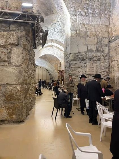 Temple mount cave for praying