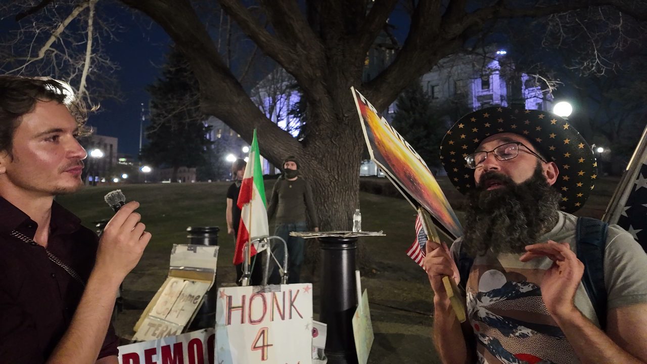 On the ground at a Denver protest